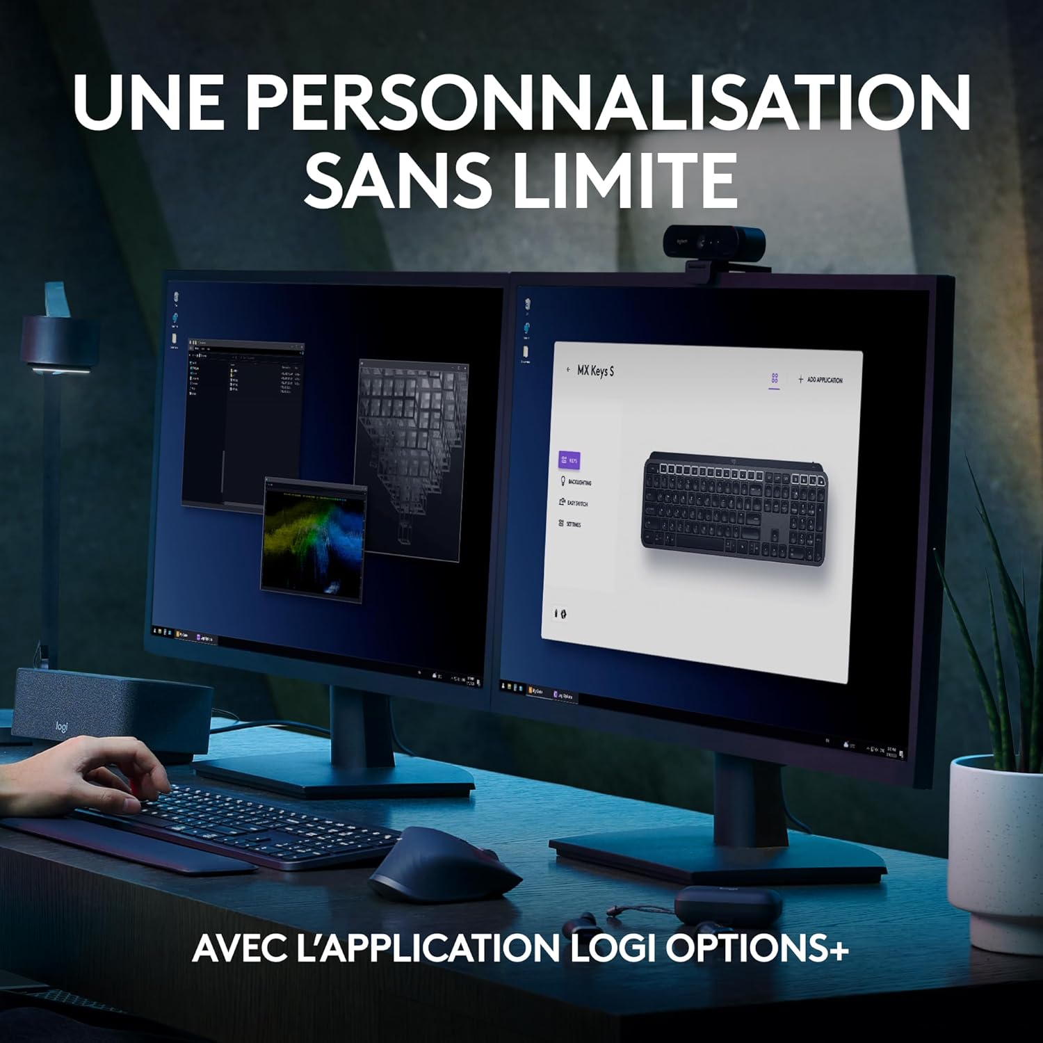 Clavier Logitech MX Keys S AZERTY Sans Fil Maroc — globalzone.ma