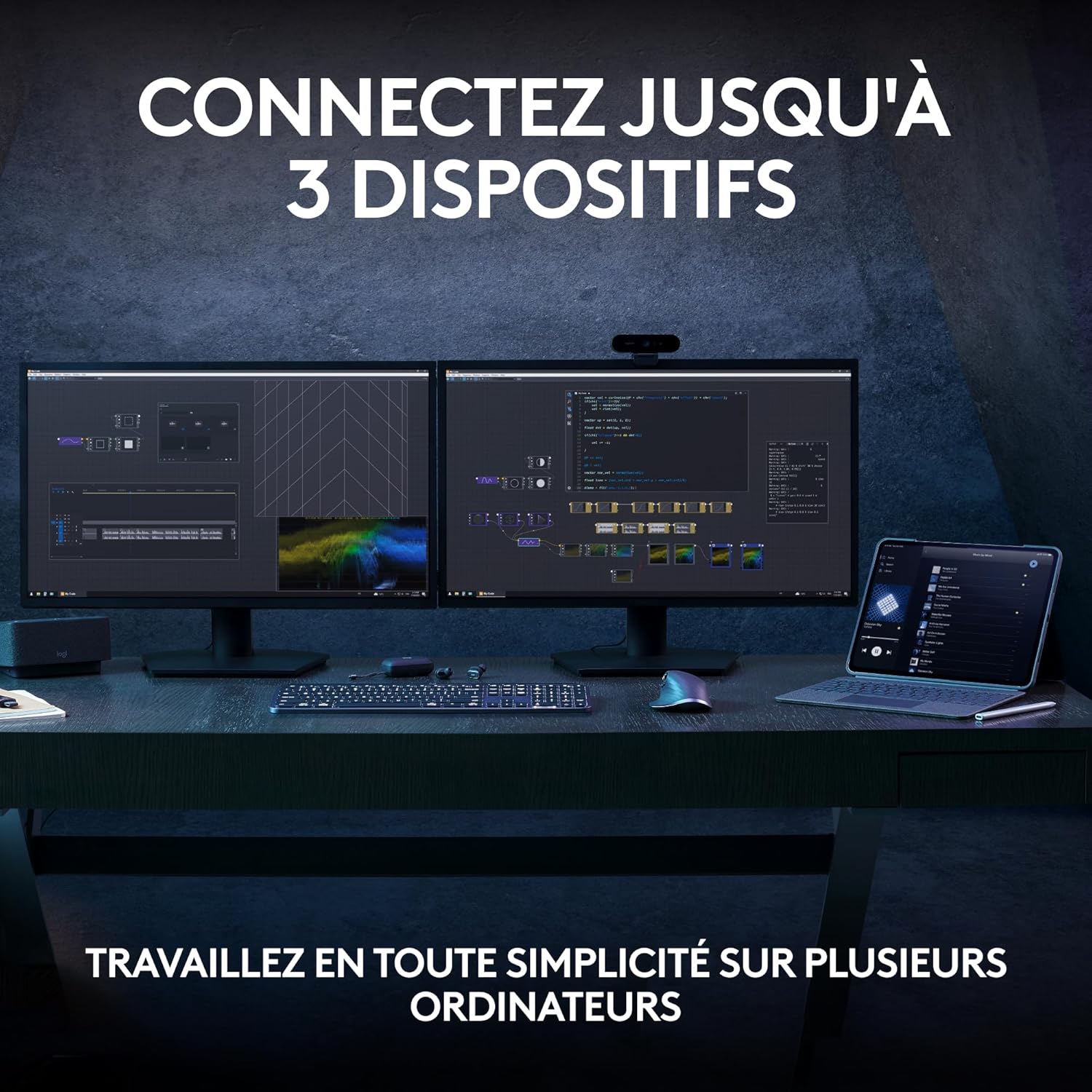 Clavier Logitech MX Keys S AZERTY Sans Fil Maroc — globalzone.ma