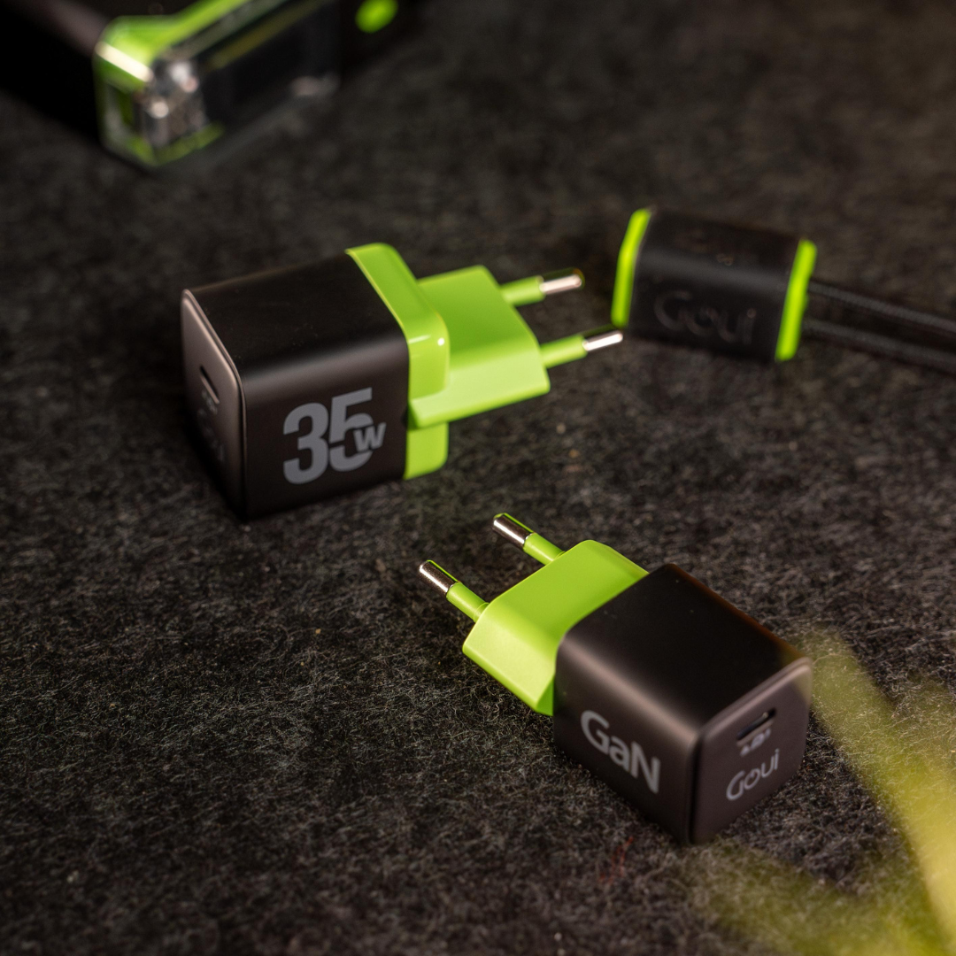 Chargeur Mural Goui GaN 35W USB-C Fast Charge Maroc