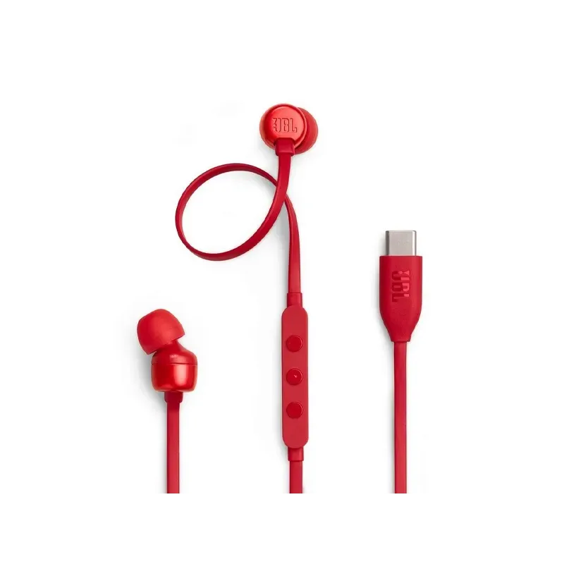 Écouteurs JBL Tune 310C Rouge USB-C Maroc — globalzone.ma