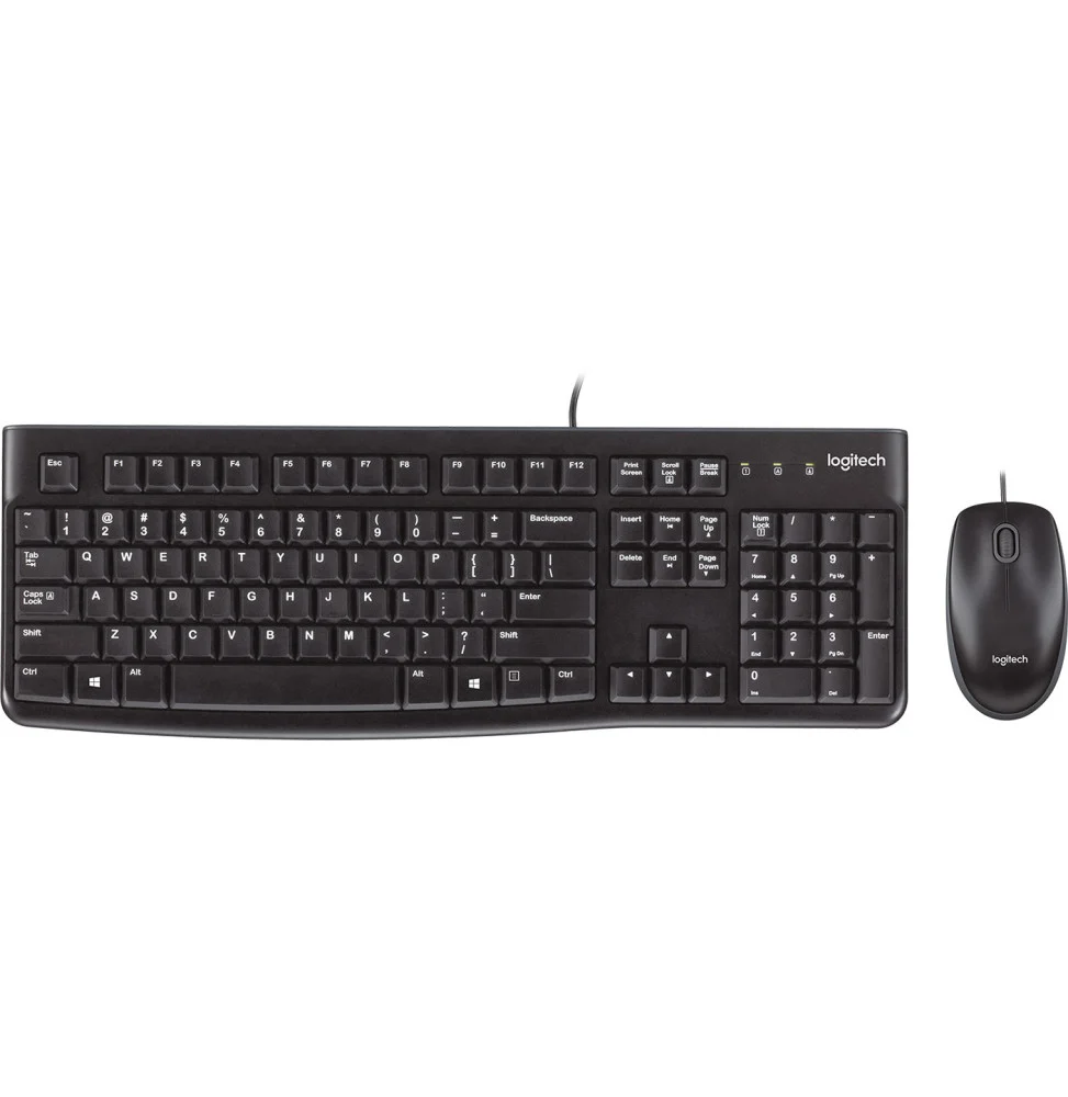 Pack clavier souris Logitech MK120 AZERTY USB Maroc — globalzone.ma