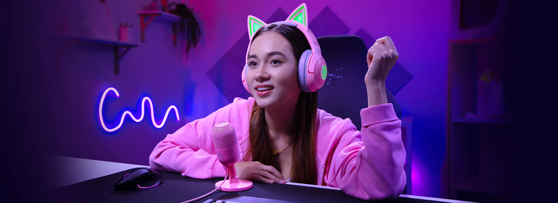Microphone Razer Seiren V3 Mini Quartz Rose Maroc — globalzone.ma