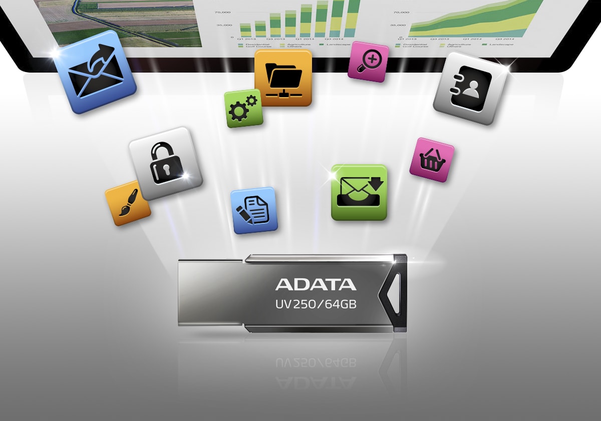 Clé USB ADATA UV250 16Go 32Go 64Go Maroc