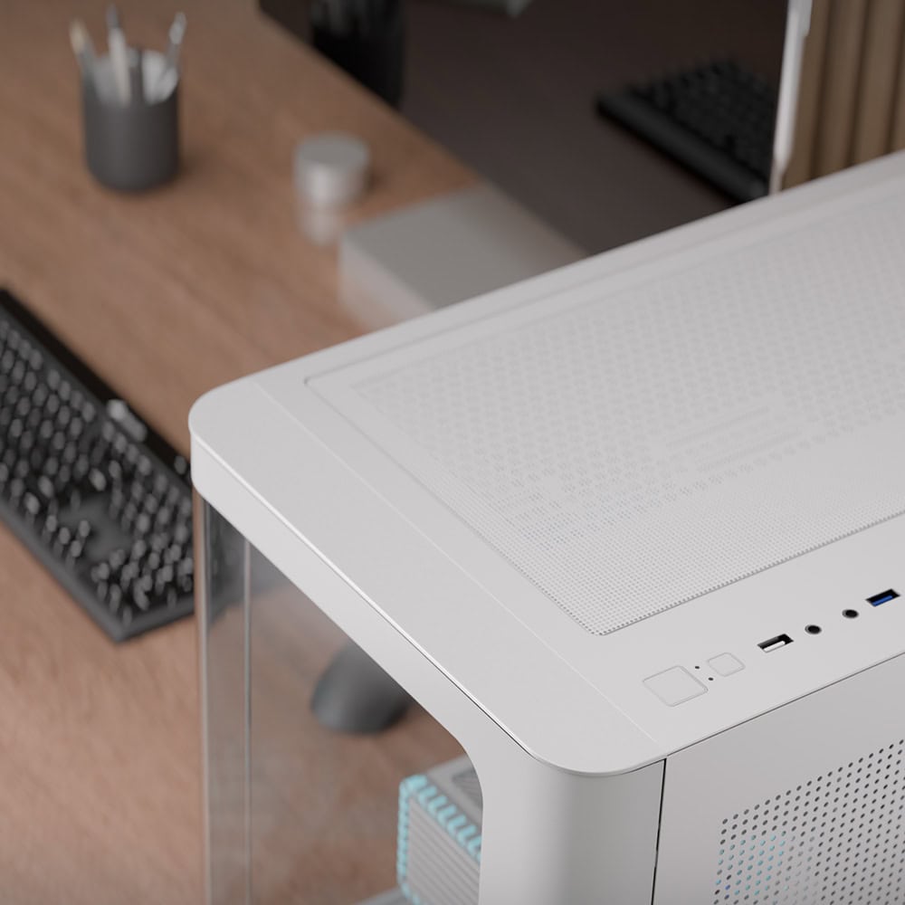 Boîtier AeroCool P300C ARGB Blanc ACCS-PN02033.21 Maroc