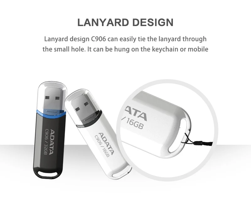 Clé USB ADATA C906 32 Go USB 2.0 AC906-32G-RBK Maroc