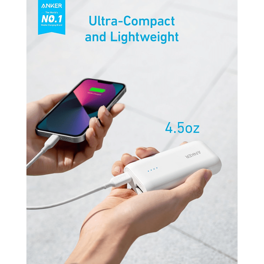 Power Bank ANKER PowerCore 15600mAh Blanc (A1252H21) – Image 3