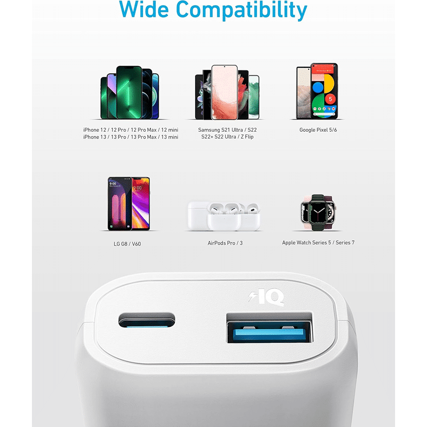 Power Bank ANKER PowerCore 15600mAh Blanc (A1252H21) – Image 6