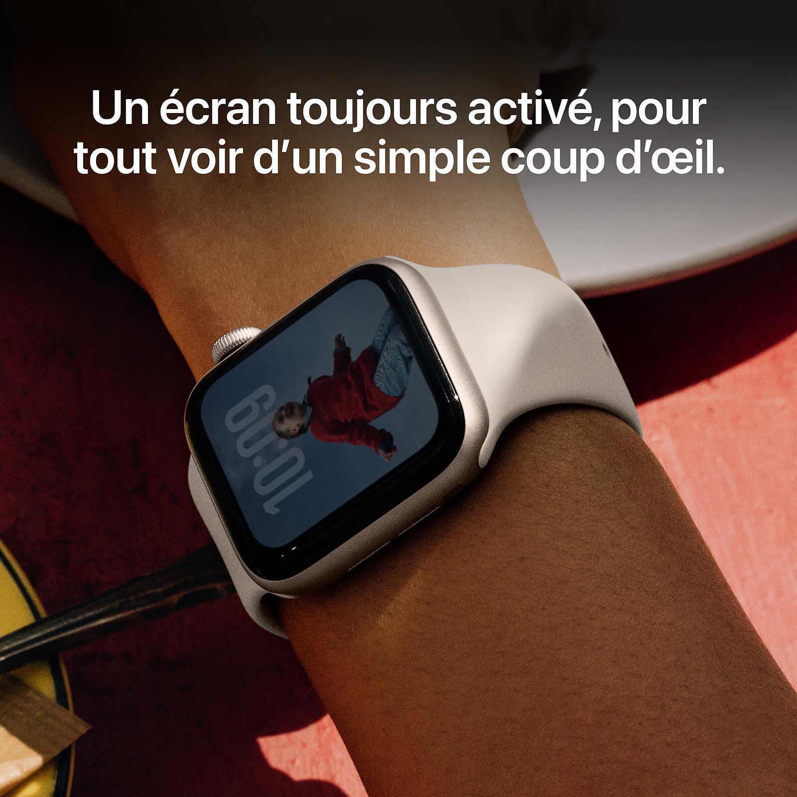 Apple Apple Watch SE 3 GPS Aluminium — vue profil — Maroc — globalzone.ma