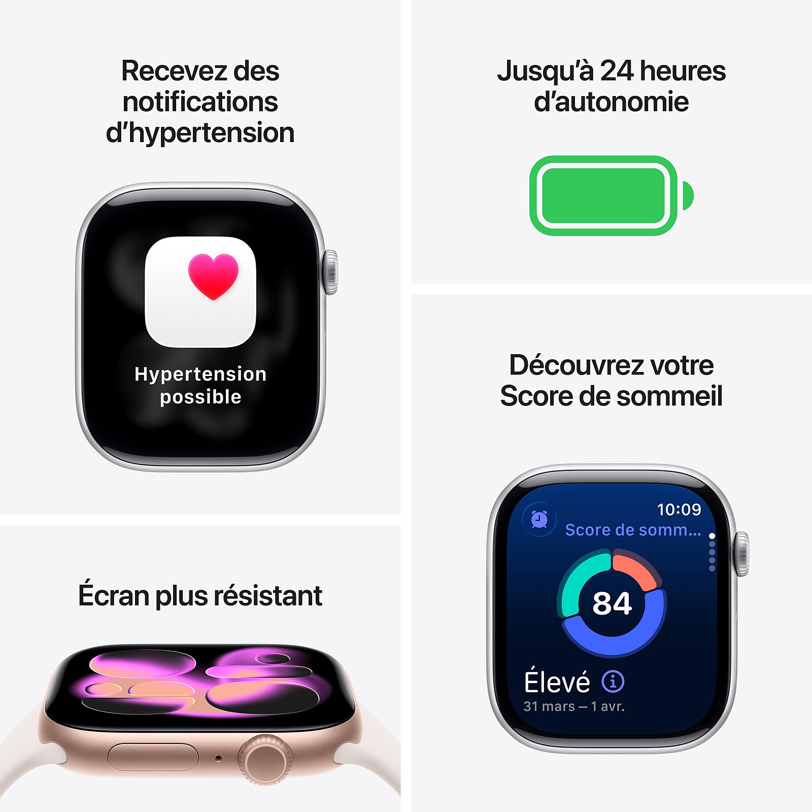 Apple Apple Watch Series 11 GPS Aluminium — vue profil — Maroc — globalzone.ma