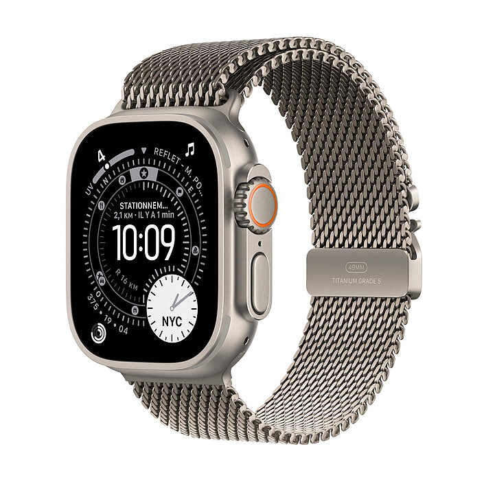 Apple Apple Watch Ultra 3 GPS + Cellular 49 mm — vue face avant — Maroc — globalzone.ma