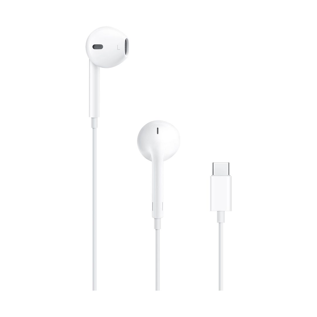 Apple Earpods USB-C — vue face avant — Maroc — globalzone.ma