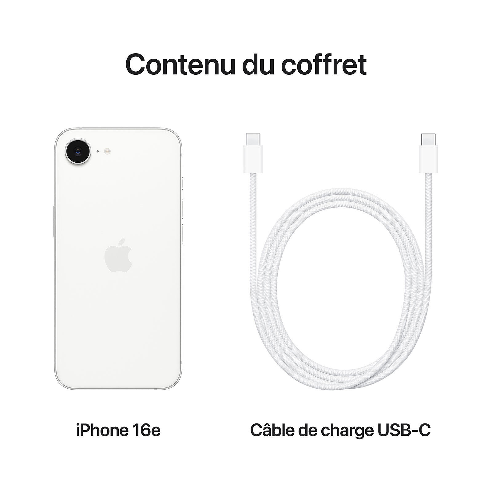 Apple iPhone 16e — vue packshot — Maroc — globalzone.ma
