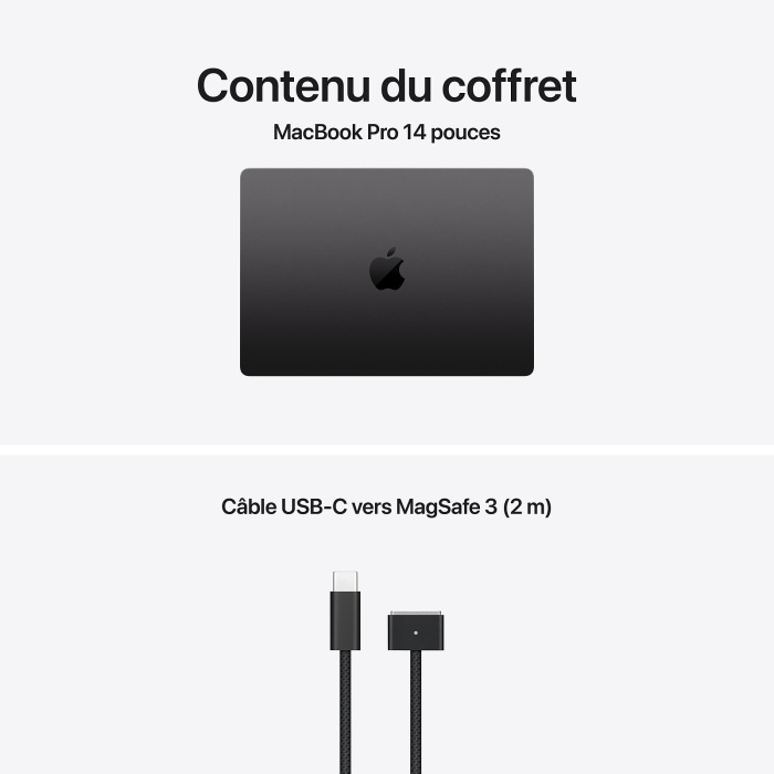 Apple MacBook Pro 14 pouces M5 16Go 512Go Noir Sidéral Maroc