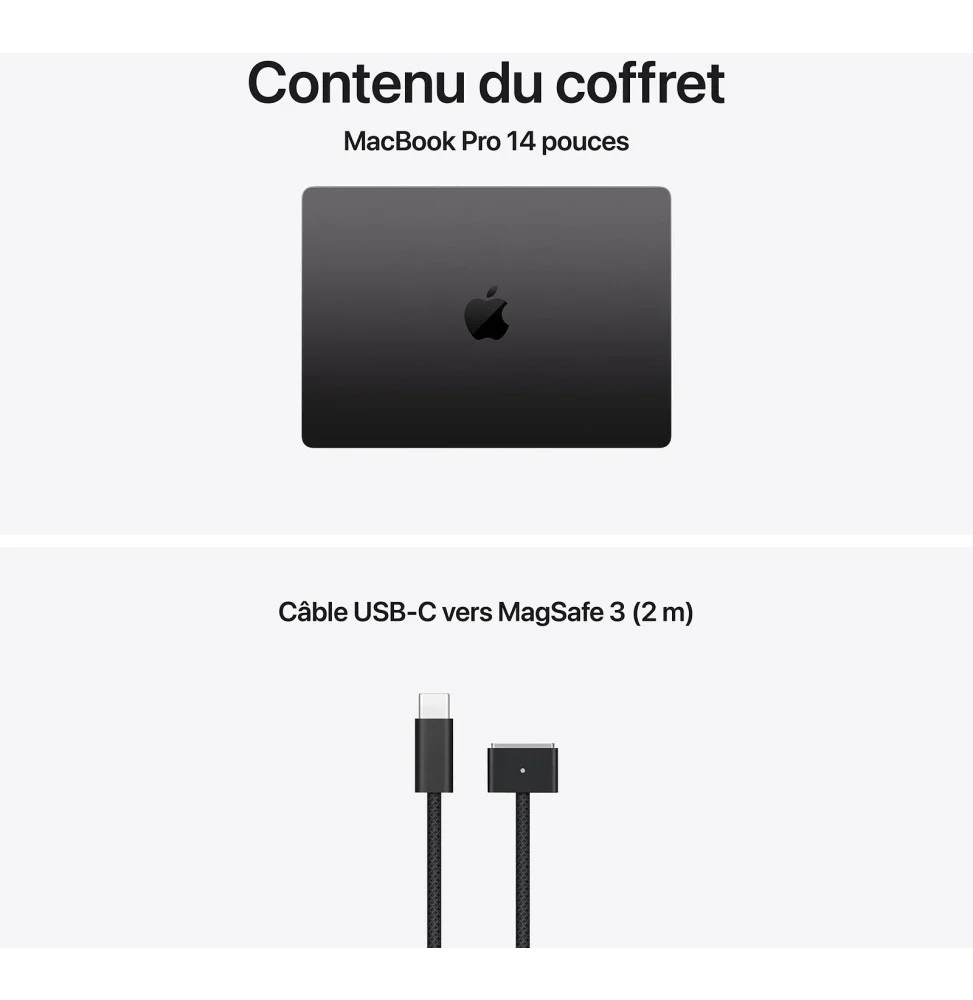 Apple MacBook Pro 14 pouces M5 16Go 512Go Noir Sidéral Maroc