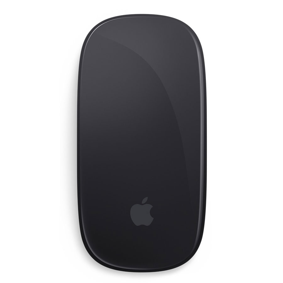 Apple Magic Mouse - Black Multi-Touch Surface — vue face avant — Maroc — globalzone.ma