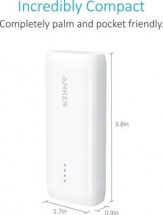 Power Bank ANKER PowerCore 15600mAh Blanc (A1252H21) – Image 7