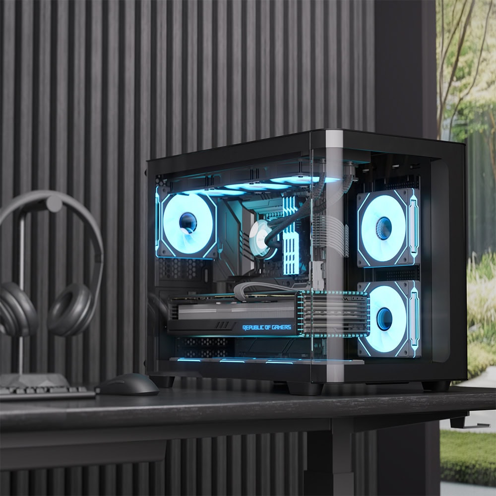 Boîtier AeroCool P300C ARGB Noir ACCS-PN02033.11 Maroc
