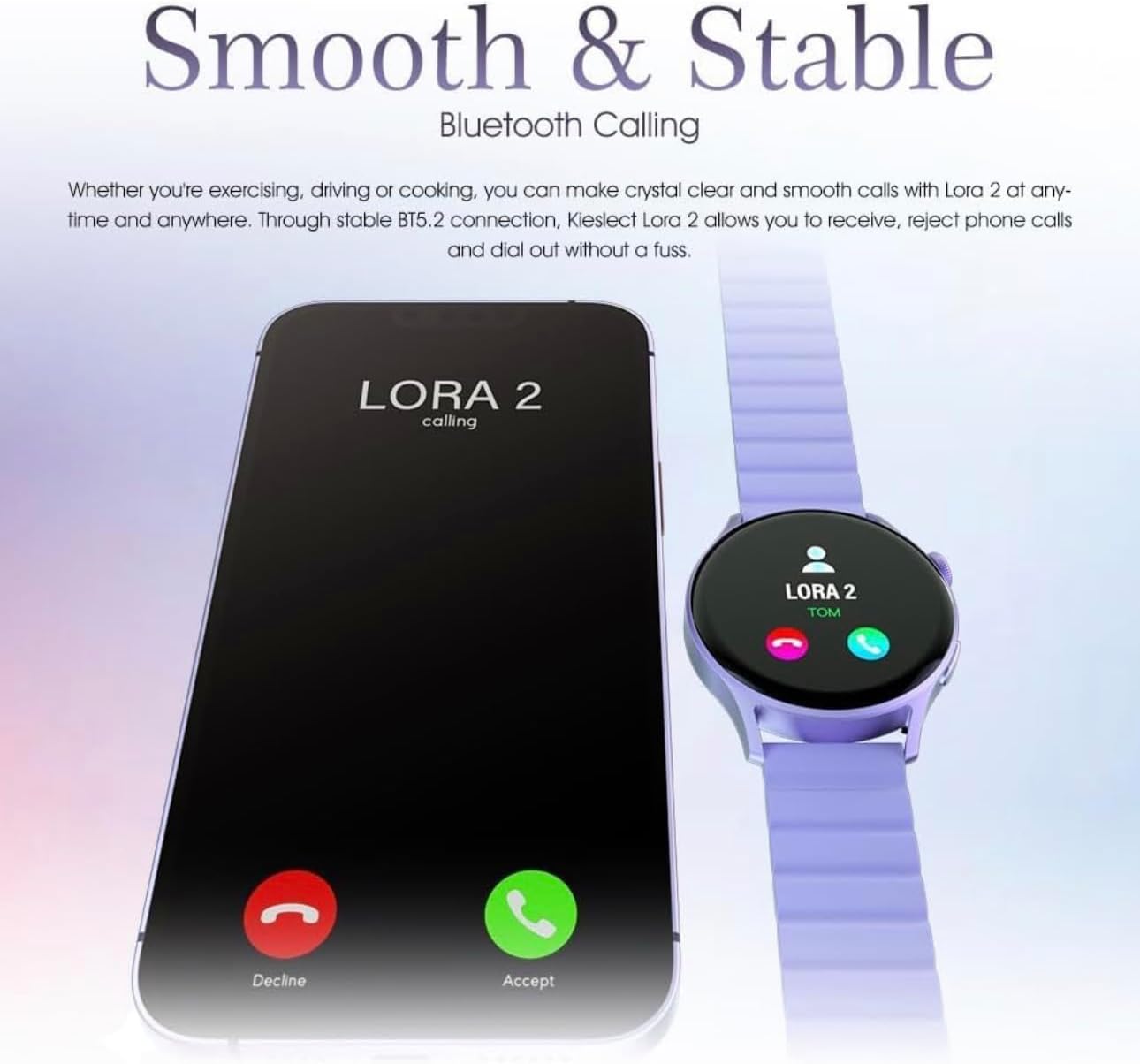 Montre Connectée Femme Kieslect Lora 2 AMOLED Maroc