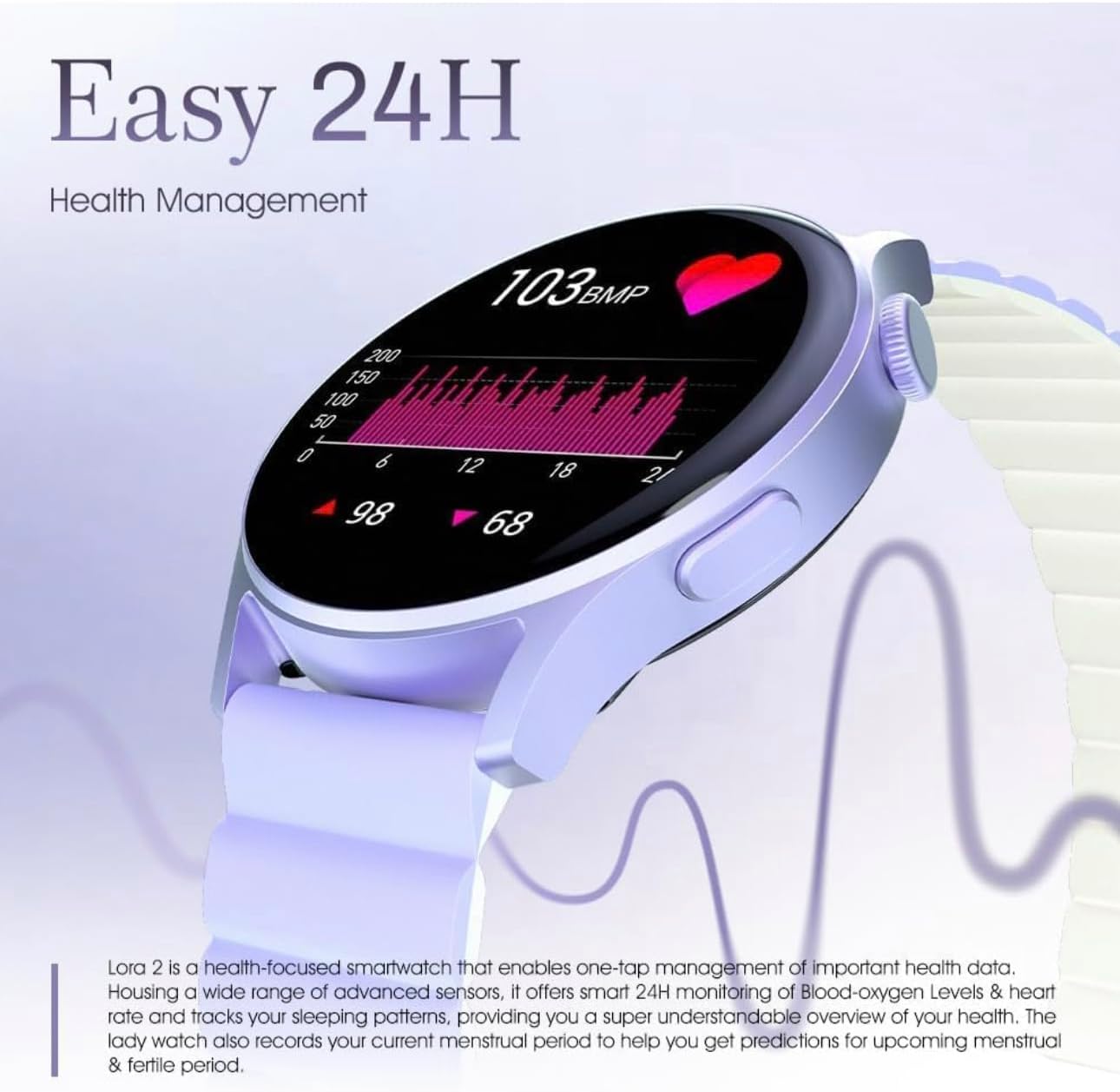 Montre Connectée Femme Kieslect Lora 2 AMOLED Maroc