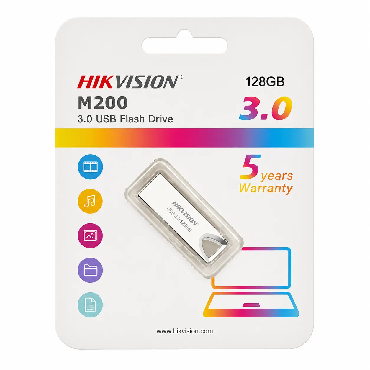 Clé USB Hikvision M200 HS-USB-M200-128G 128 Go USB 3.0 au Meilleur Prix au Maroc tanger casablanca