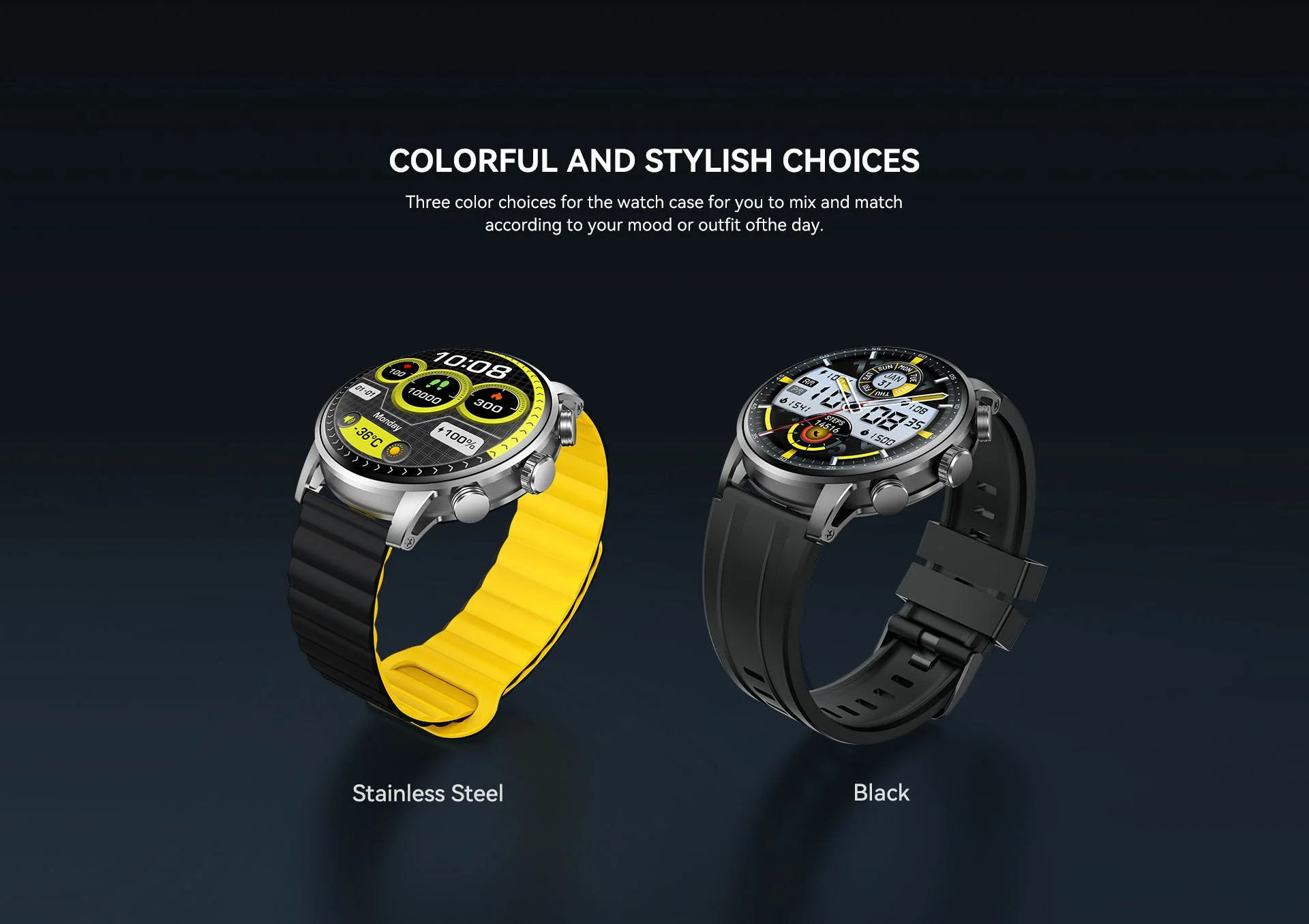 Montre Connectée Bluetooth Kieslect Kr2 AMOLED Maroc
