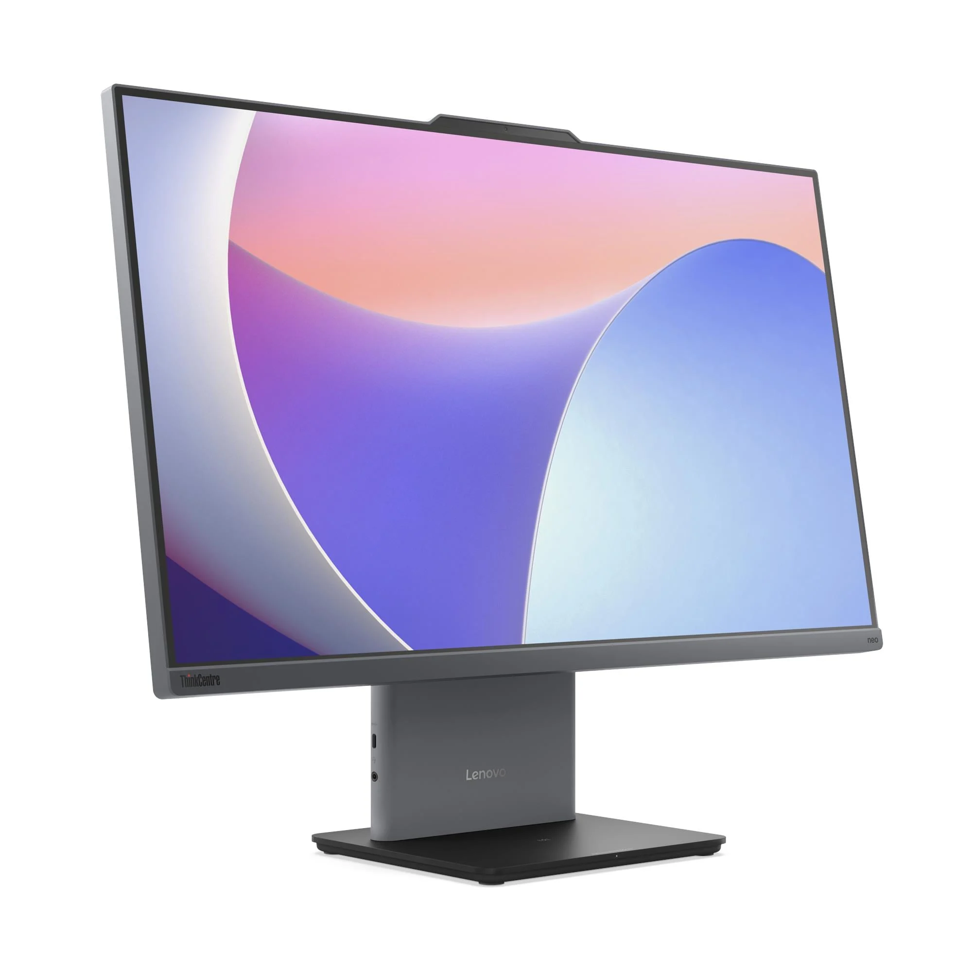 Produit Lenovo ThinkCentre neo 50a 27 Gen 5 vue trois-quarts
