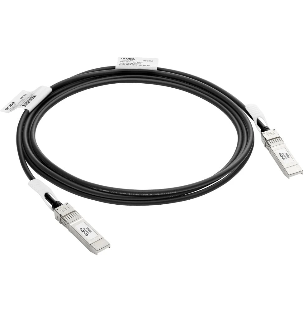Câble DAC SFP+ Aruba 10G SFP+ vers SFP+ 3 m J9283D vue de face