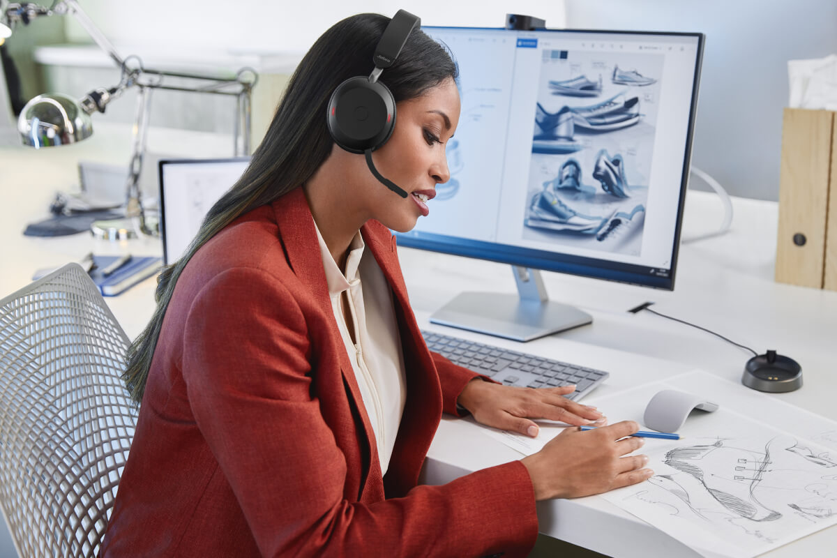 Micro-casque Sans Fil Jabra Evolve2 75 UC Maroc
