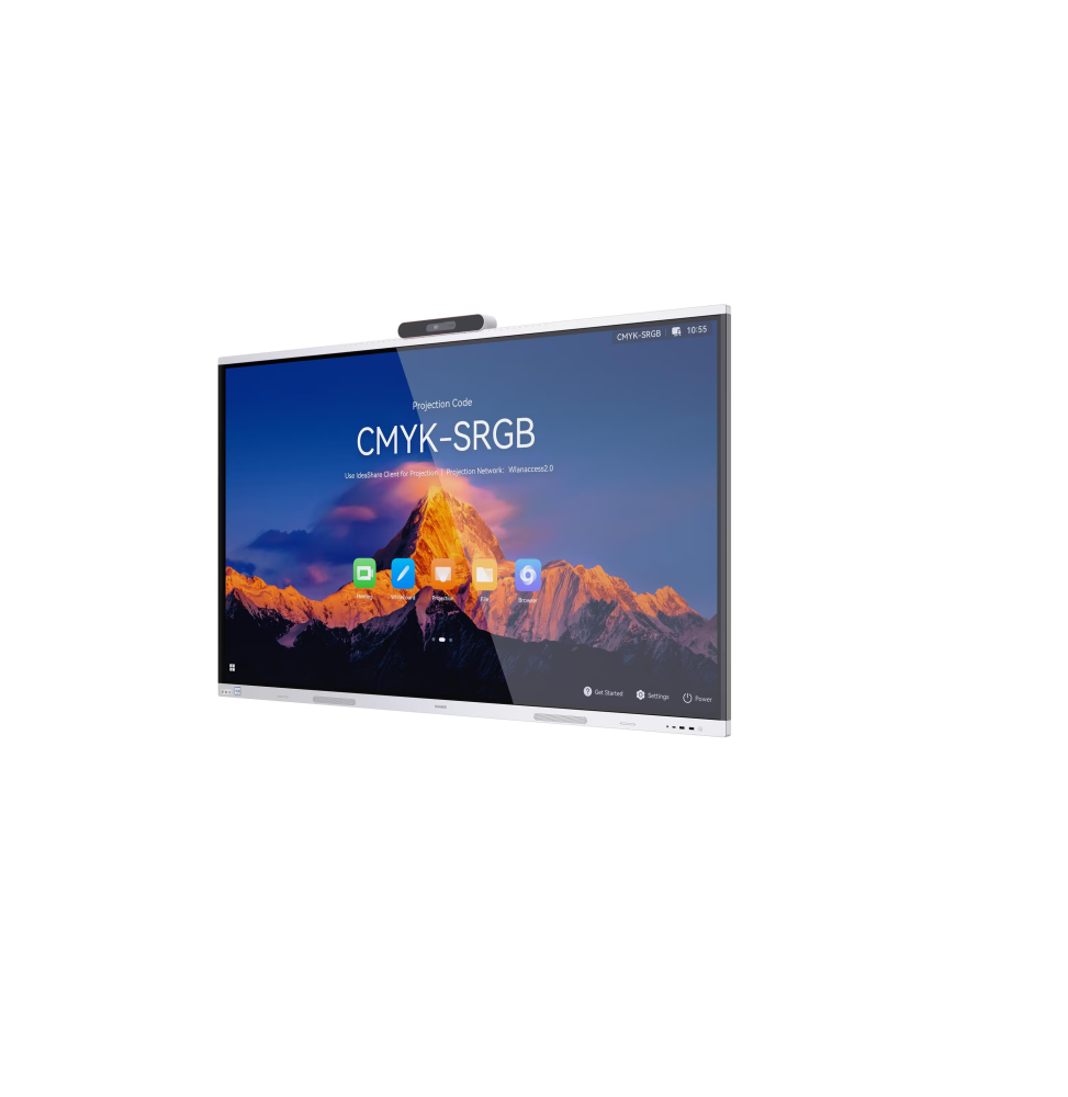 Écran Interactif Huawei IdeaHub S3 65"Intelligent UHD 4K vue angle — Global Zone Rabat