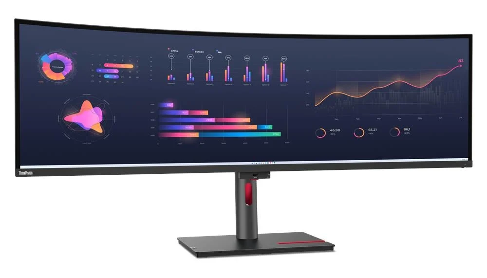 Écran Lenovo ThinkVision P49w-30 vue de face