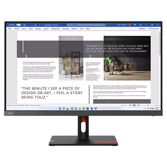 Écran Lenovo ThinkVision S27i-30 27 pouces Full HD IPS Maroc