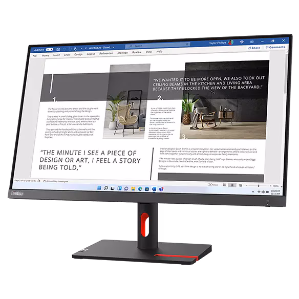 Écran Lenovo ThinkVision S27i-30 27 pouces Full HD IPS Maroc Lenovo ThinkVision S27i-30 — vue produit, livraison Global Zone à Casablanca
