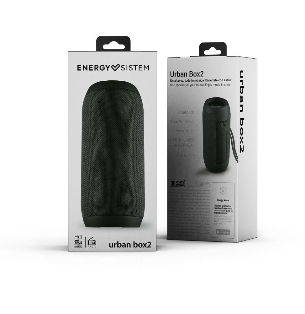Enceinte Bluetooth Energy Sistem Urban Box 2 Onyx Maroc