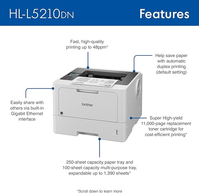 Imprimante Laser Brother HL-L5210DN Maroc