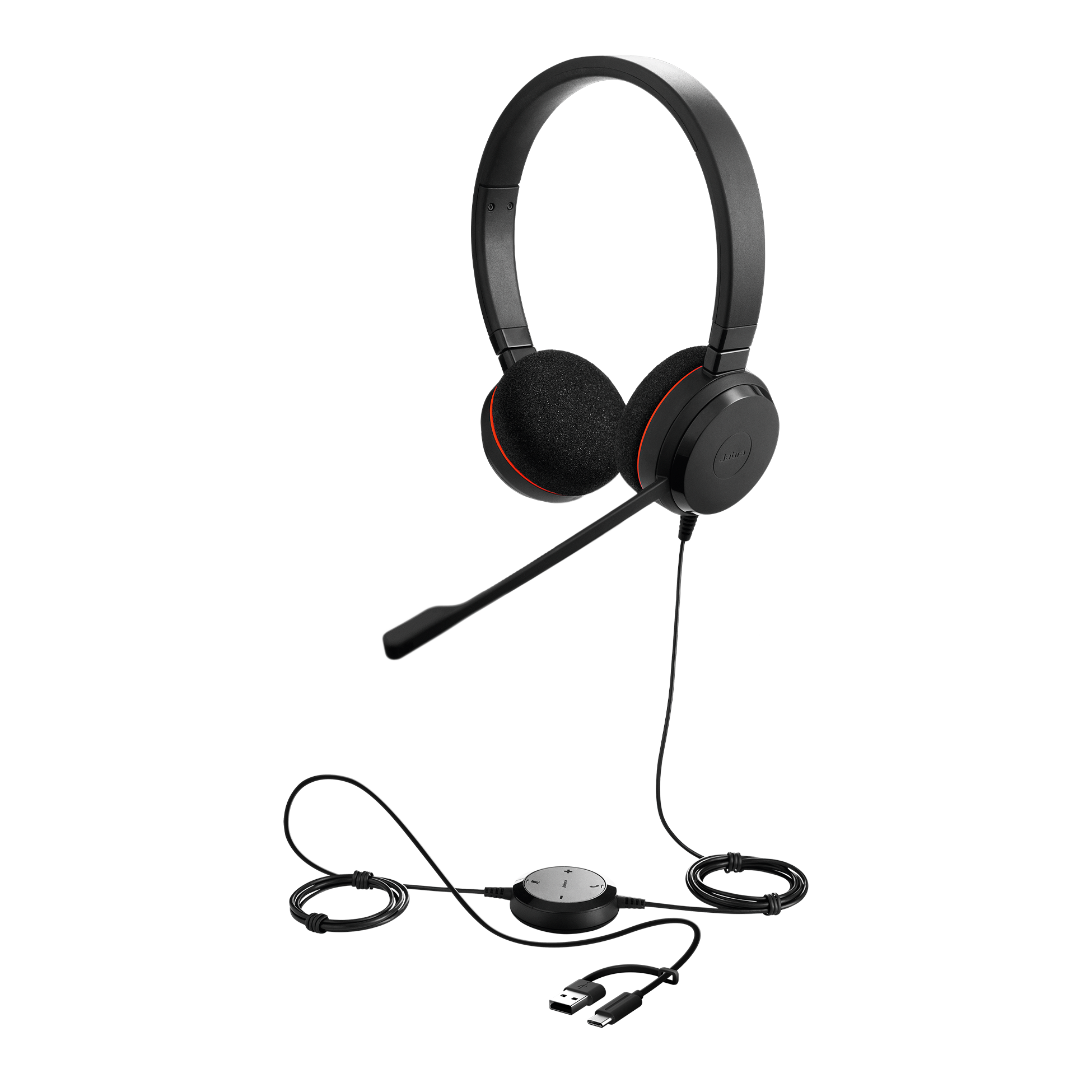 Micro-casque filaire professionnel Jabra Evolve 20 - USB-C/A, MS Stereo 4999-823-169 galerie officielle 3
