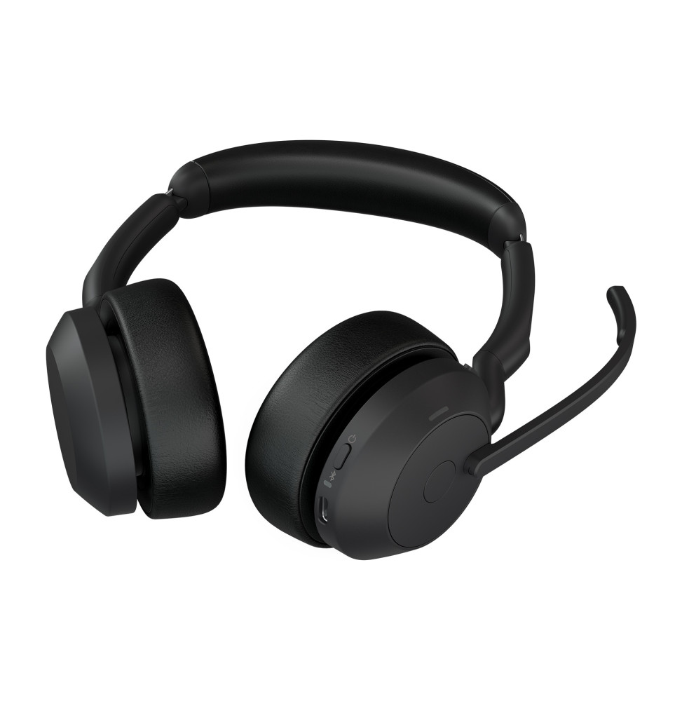 Jabra Evolve2 55 écouteur/casque Sans fil Arceau Bureau/Centre d'appels Bluetooth Socle de chargement Noir (25599-989-999)