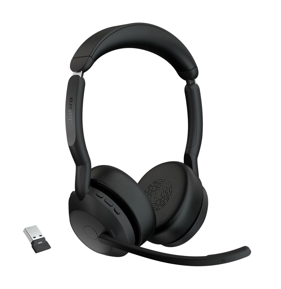 Jabra Evolve2 55 écouteur/casque Sans fil Arceau Bureau/Centre d'appels Bluetooth Socle de chargement Noir (25599-989-999)