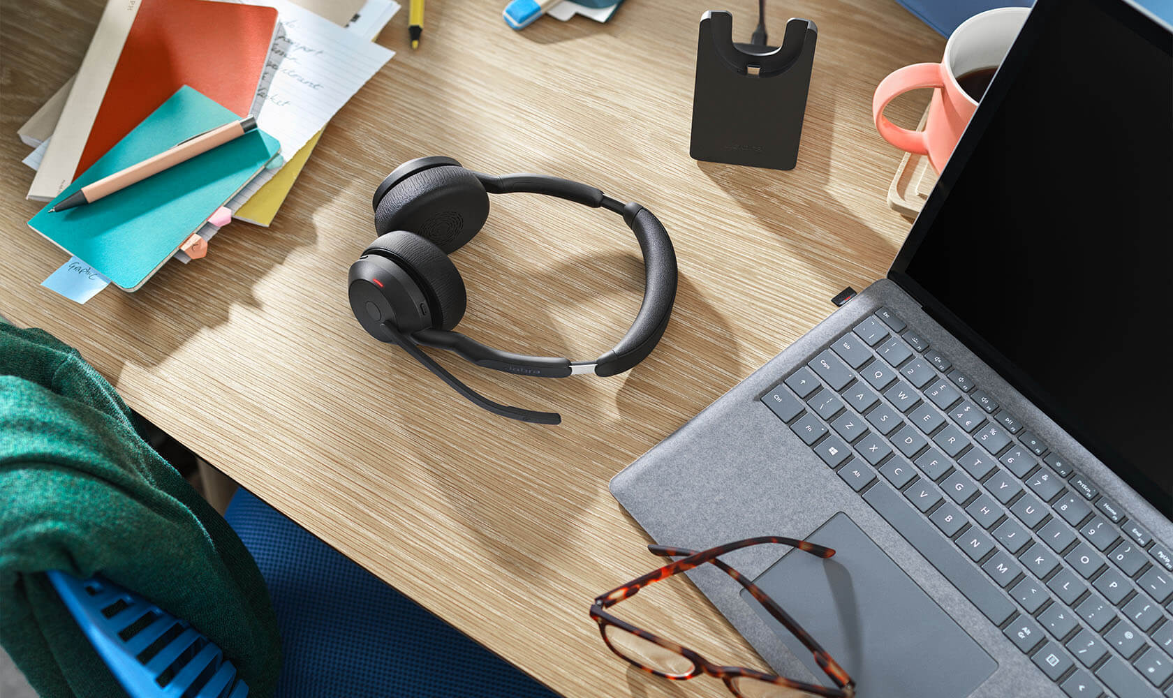 Micro-casque Sans Fil Jabra Evolve2 55 MS Maroc