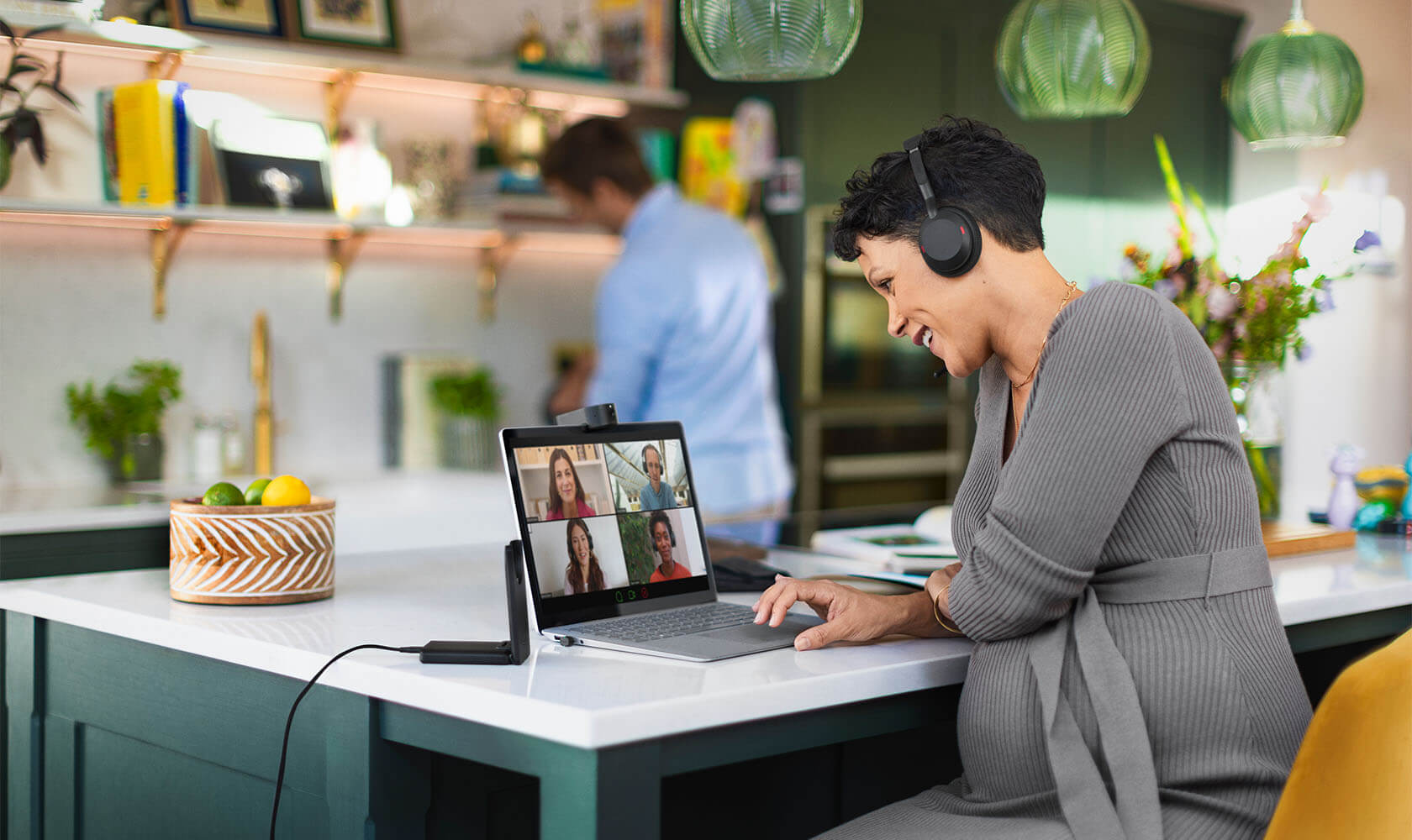 Micro-casque Sans Fil Jabra Evolve2 55 MS Maroc