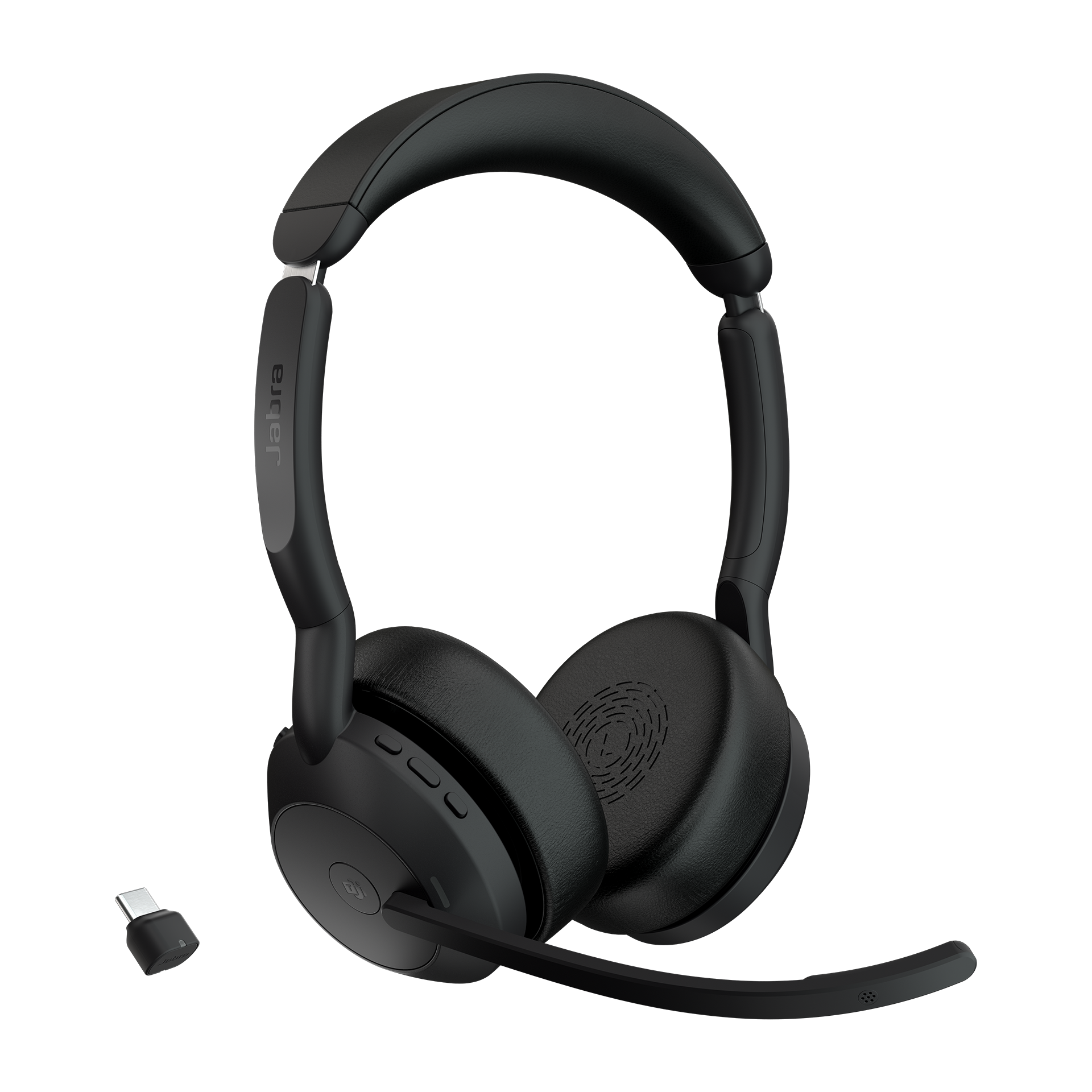 Micro-casque sans fil professionnel Jabra Evolve2 55 - Link390c MS Stéréo 25599-999-899 vue officielle
