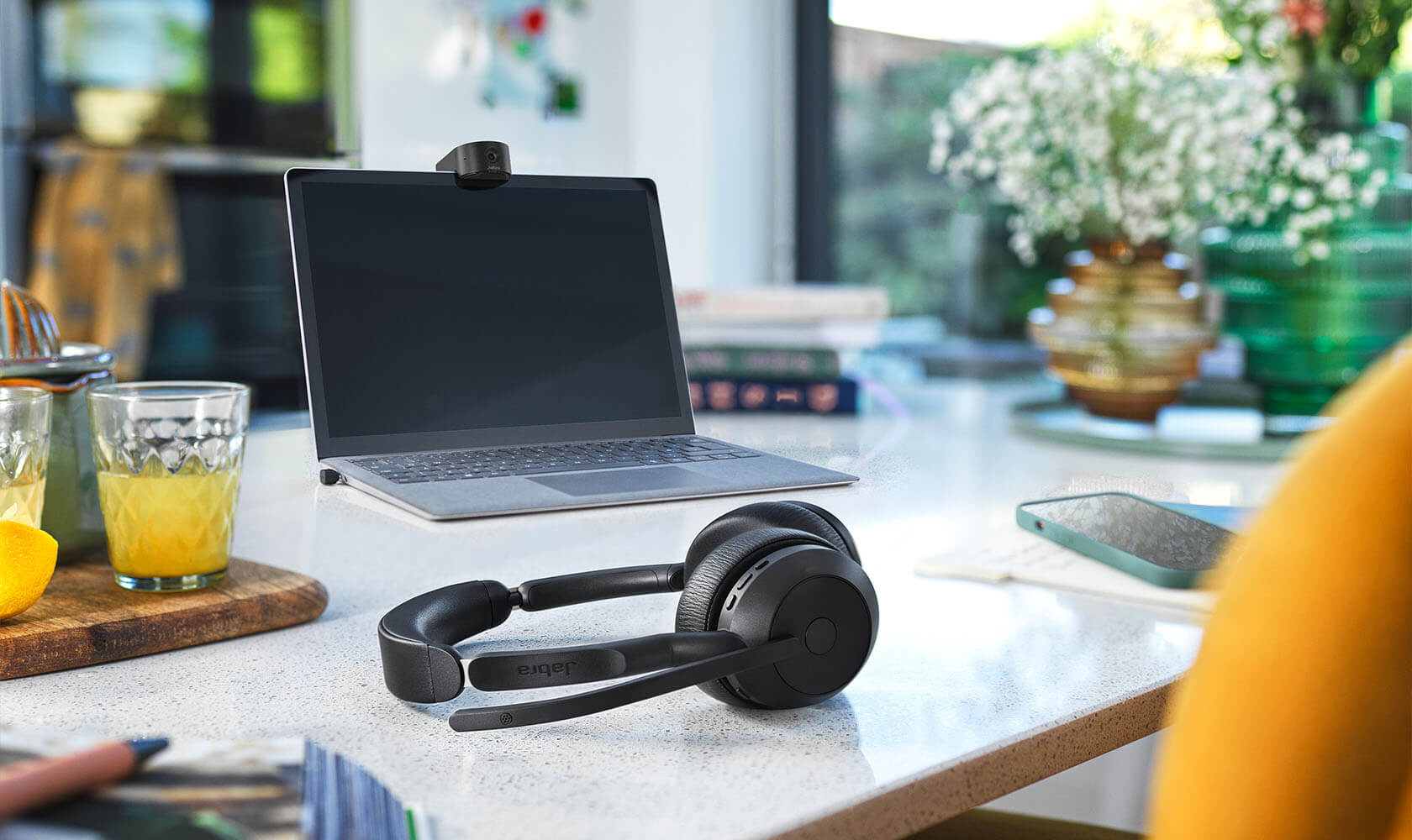 Micro-casque Sans Fil Jabra Evolve2 55 MS Maroc