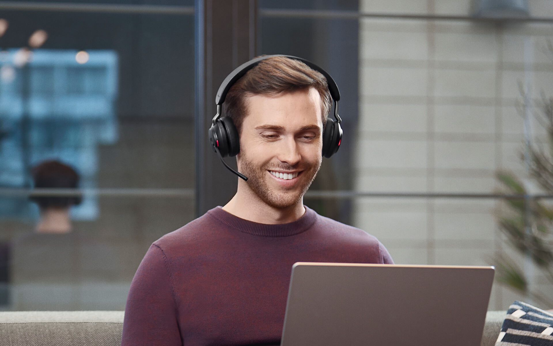 Micro-casque Sans Fil Jabra Evolve2 65 UC Maroc