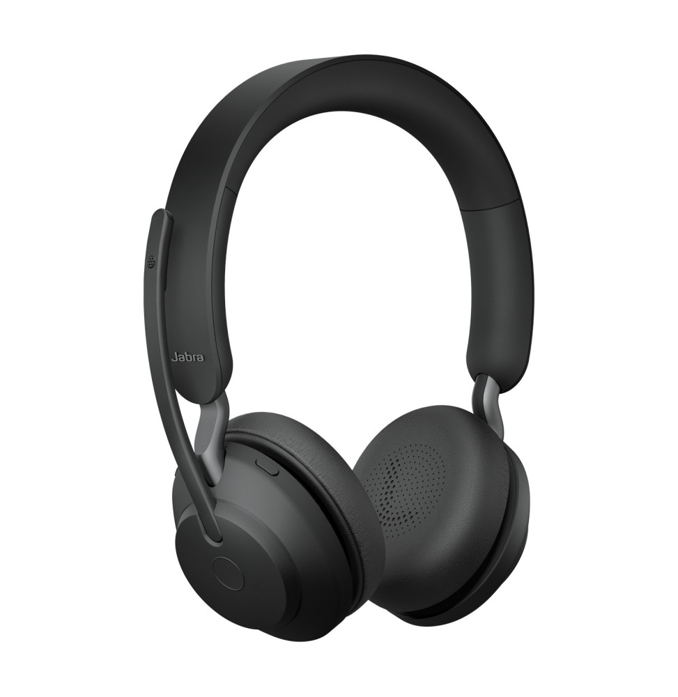 Jabra Evolve2 65, UC Stereo Casque Sans fil Arceau Bureau/Centre d'appels USB Type-A Bluetooth Noir (26599-989-999)