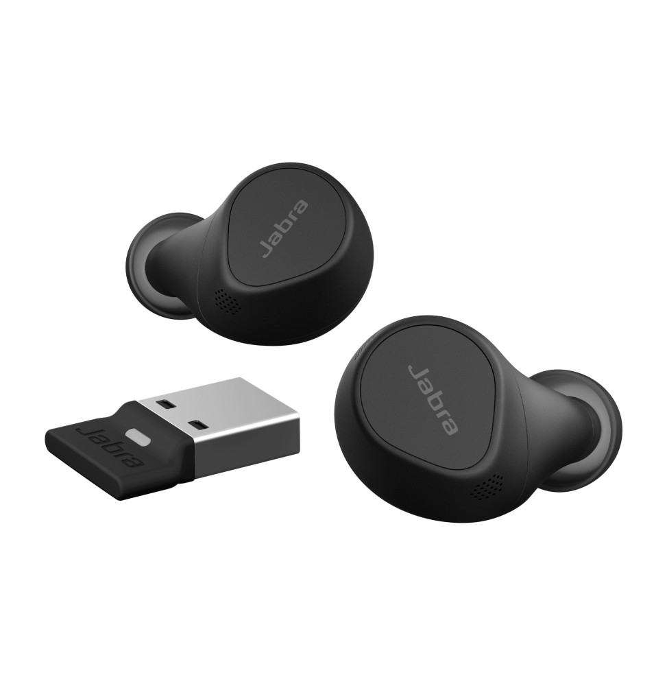 Jabra Evolve2 Buds Casque True Wireless Stereo (TWS) Ecouteurs Appels/Musique Bluetooth Noir (20797-989-999)