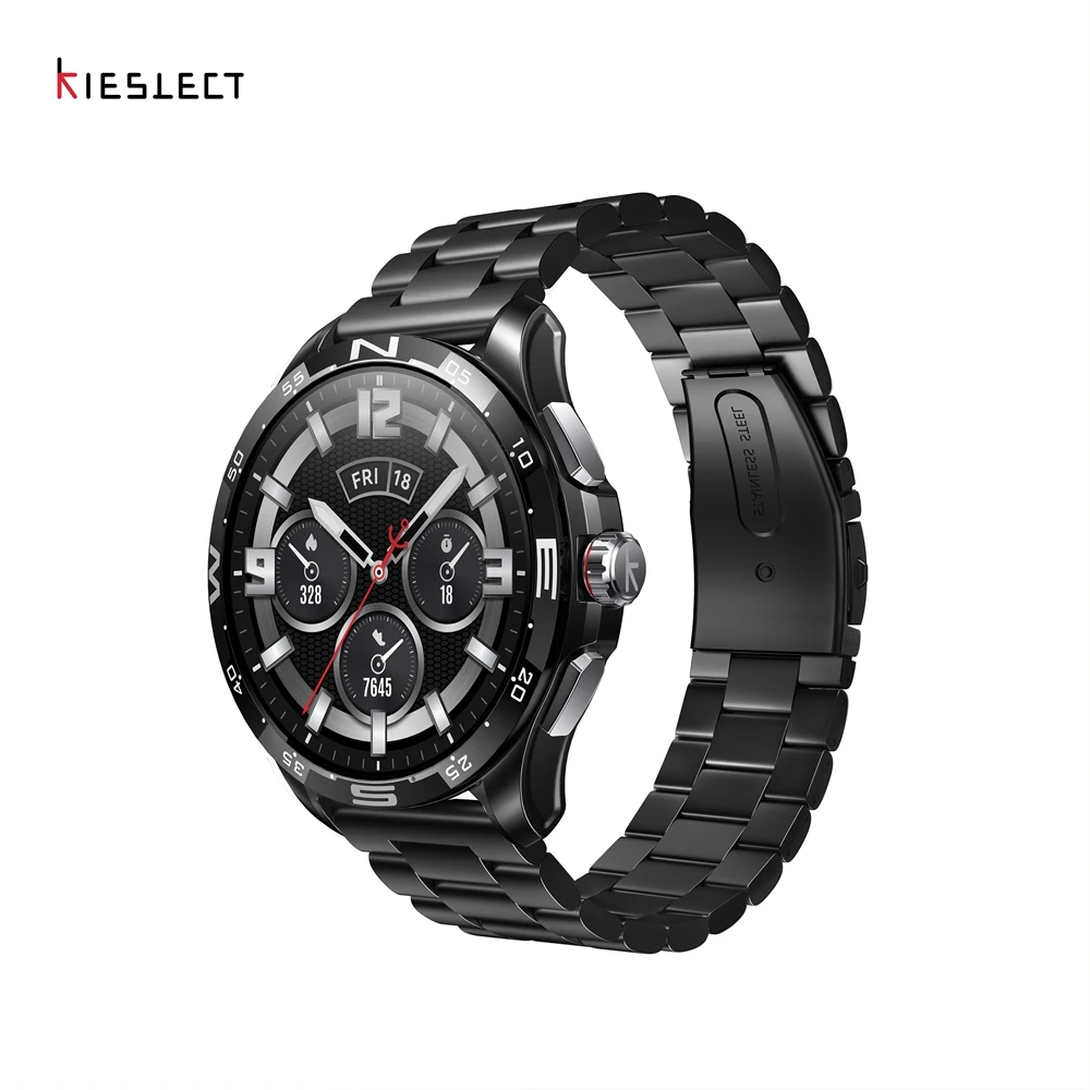 Montre Connectée Bluetooth GPS Kieslect Actor Leading vue face Maroc