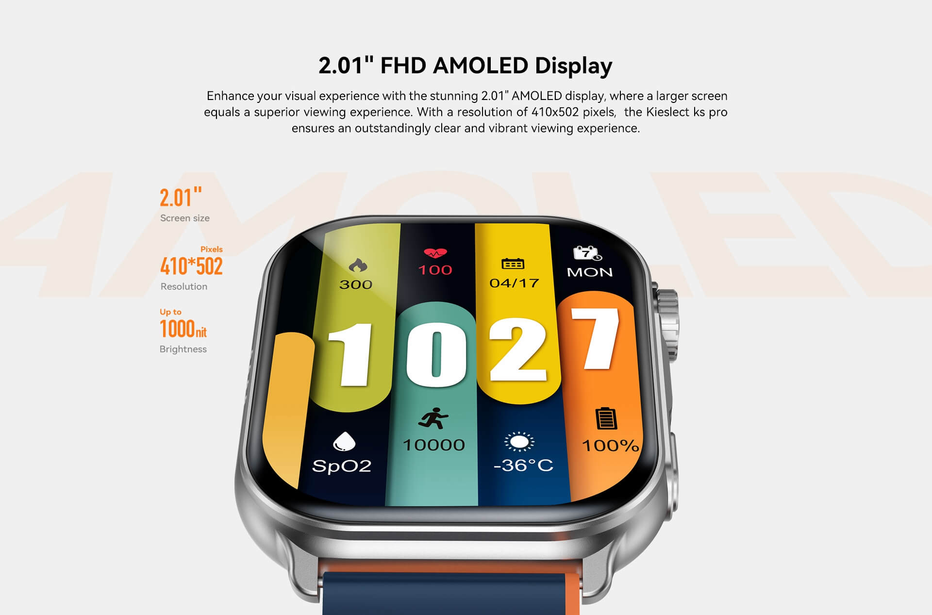 Montre Connectée Kieslect Ks Pro AMOLED Bluetooth Maroc