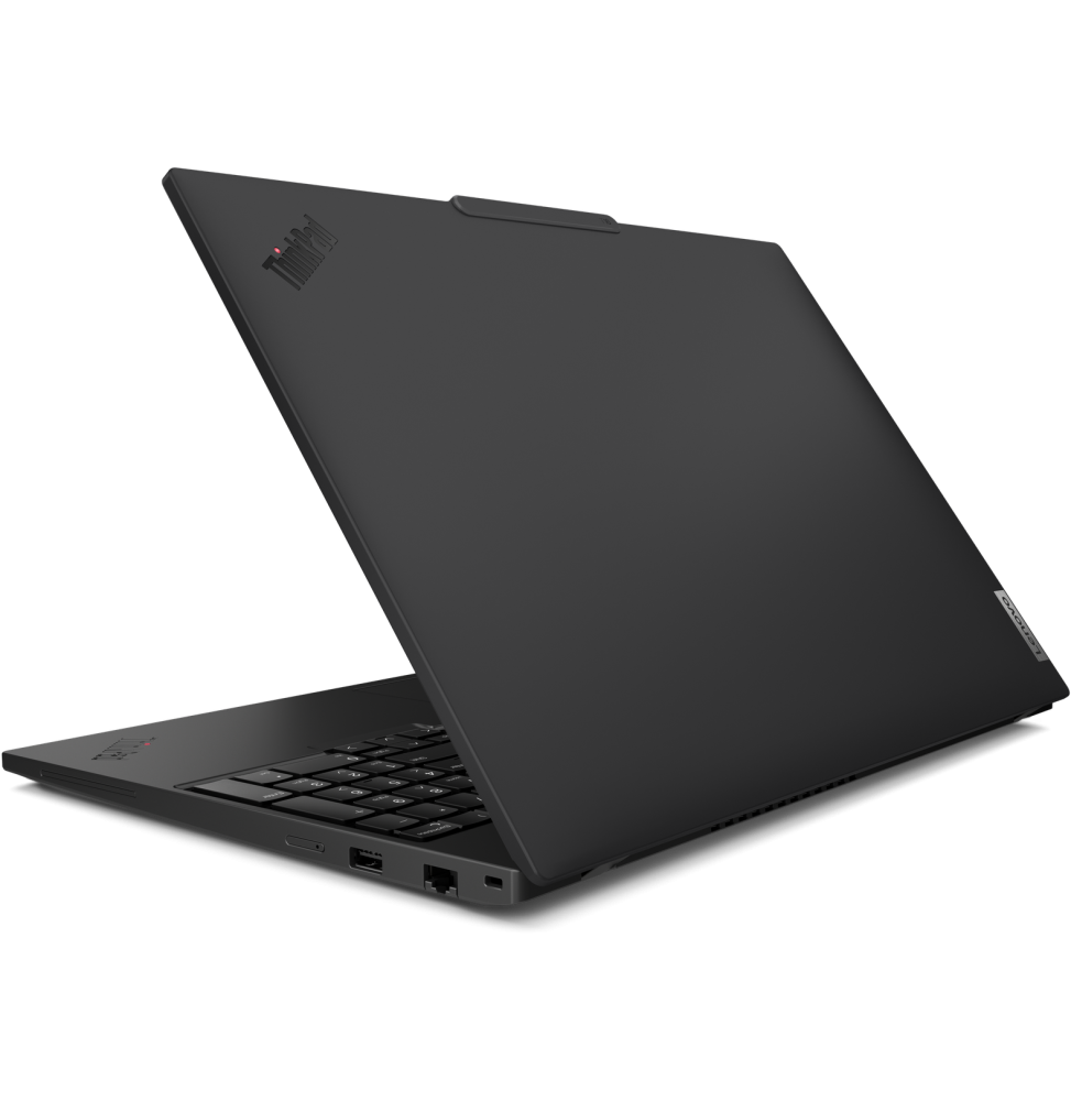 Lenovo ThinkPad T16 Gen 4 Ultra 7 255U 16 Go DDR5 512 Go SSD 16" 400 nits (21QE0010FE) — angle ouvert — livraison Global Zone à Casablanca