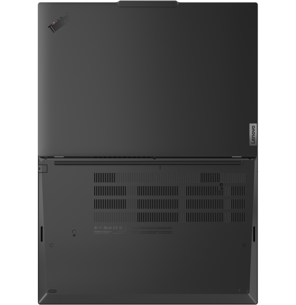 Lenovo ThinkPad T16 Gen 4 Ultra 7 255U 16 Go DDR5 512 Go SSD 16" 400 nits (21QE0010FE) — vue latérale — livraison Global Zone à Agadir