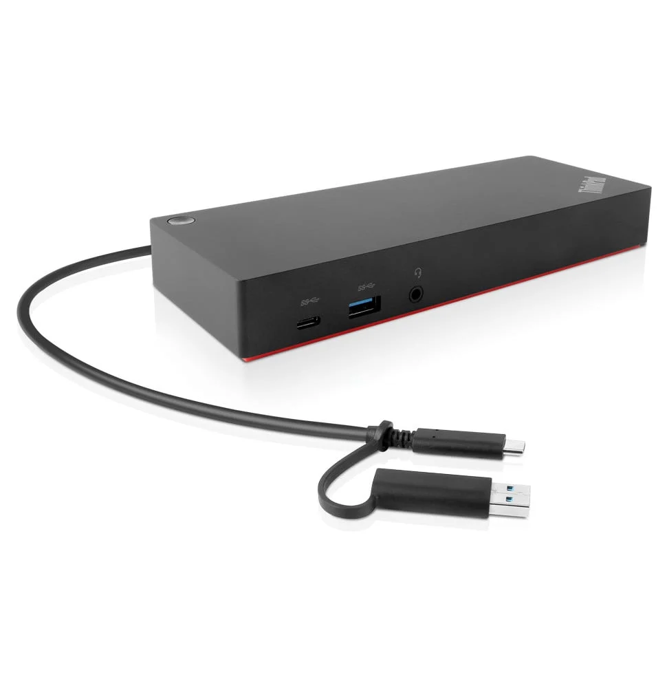 Lenovo ThinkPad Hybrid USB-C / USB-A Dock — vue produit, livraison Global Zone à Casablanca