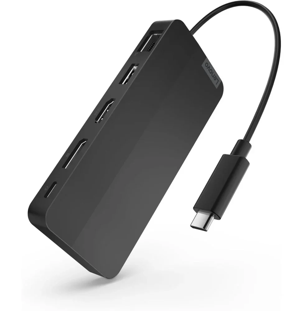Lenovo USB-C Travel Hub Dual Display — vue produit, livraison Global Zone à Casablanca